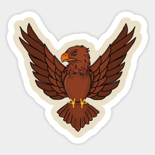 Brown Eagle Sticker